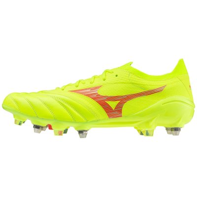Zapatos De Fútbol Mizuno Morelia Neo IV β Elite Mix Mujer - Verdes Amarillos / Coral - Chile M870AO